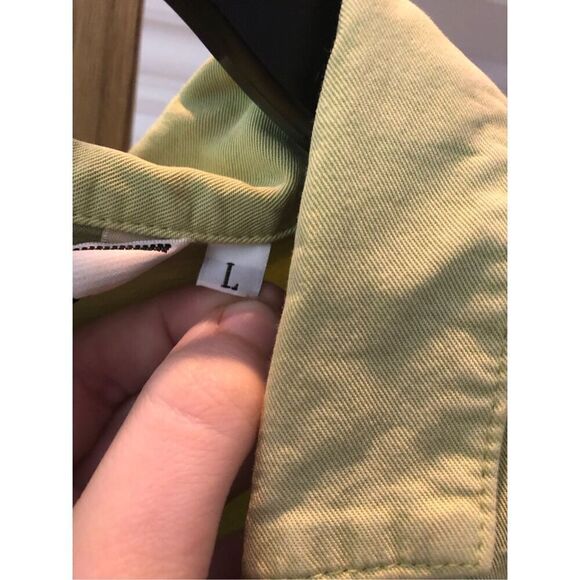 Froxx Women’s Green Striped Pattern 2 Piece Suit Blazer and Pants Size L - Picture 6 of 12